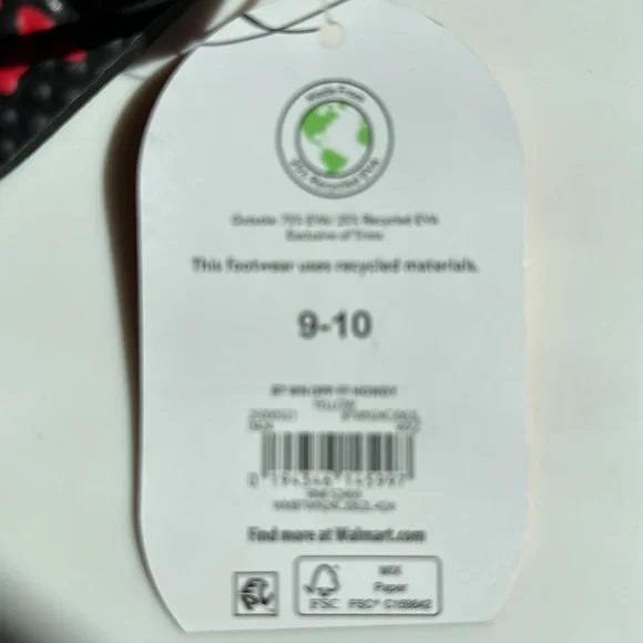 children’s flip flops with elastic band to keep them secure children size 9-10 - Picture 5 of 5